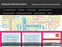 Tablet Screenshot of ilripassinodimatematica.com